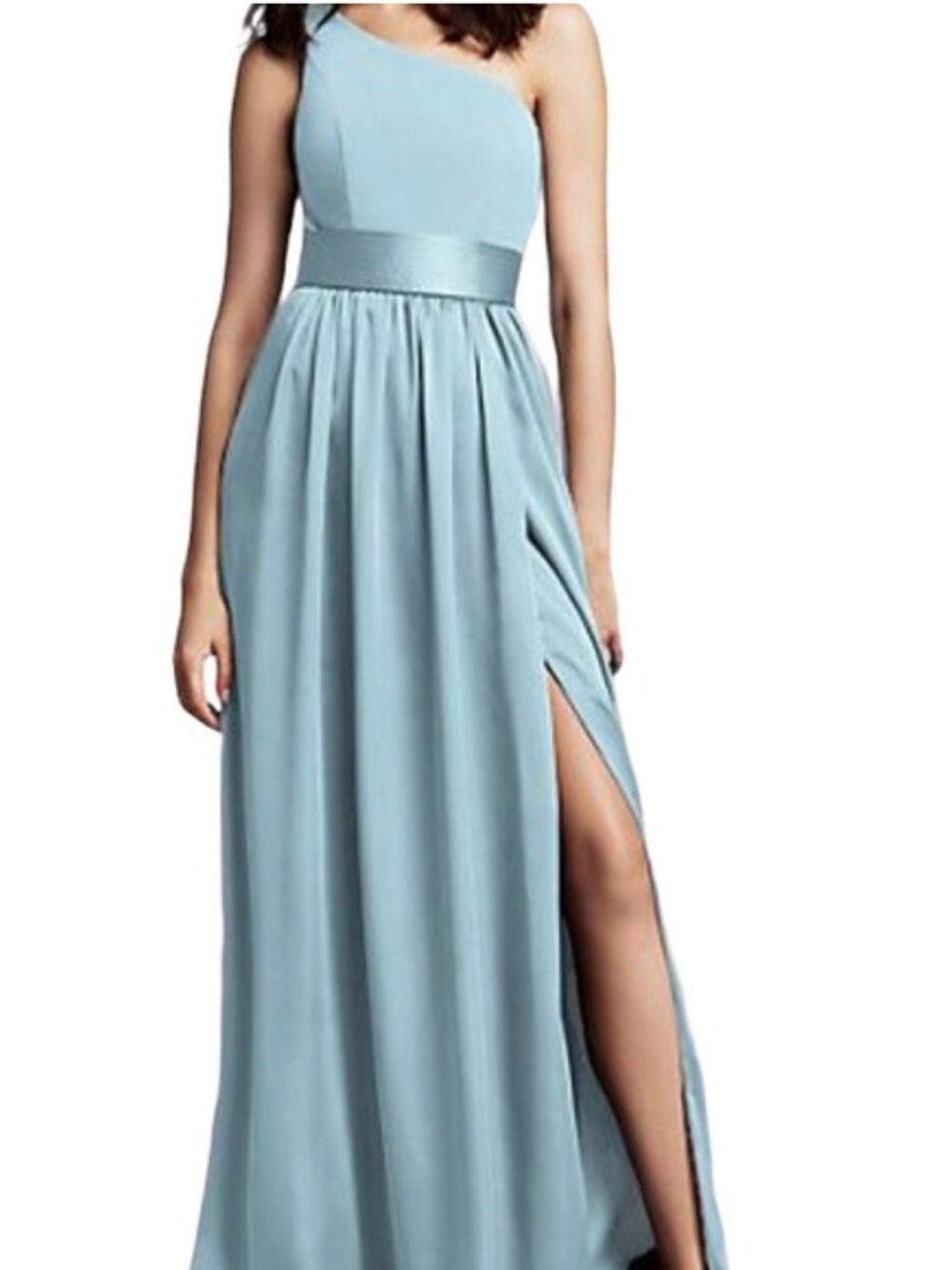 Vera Wang One-Shoulder Teal Maxi Gown/Maid of Hour/Bridesmaid/Guest/Prom-Size 18